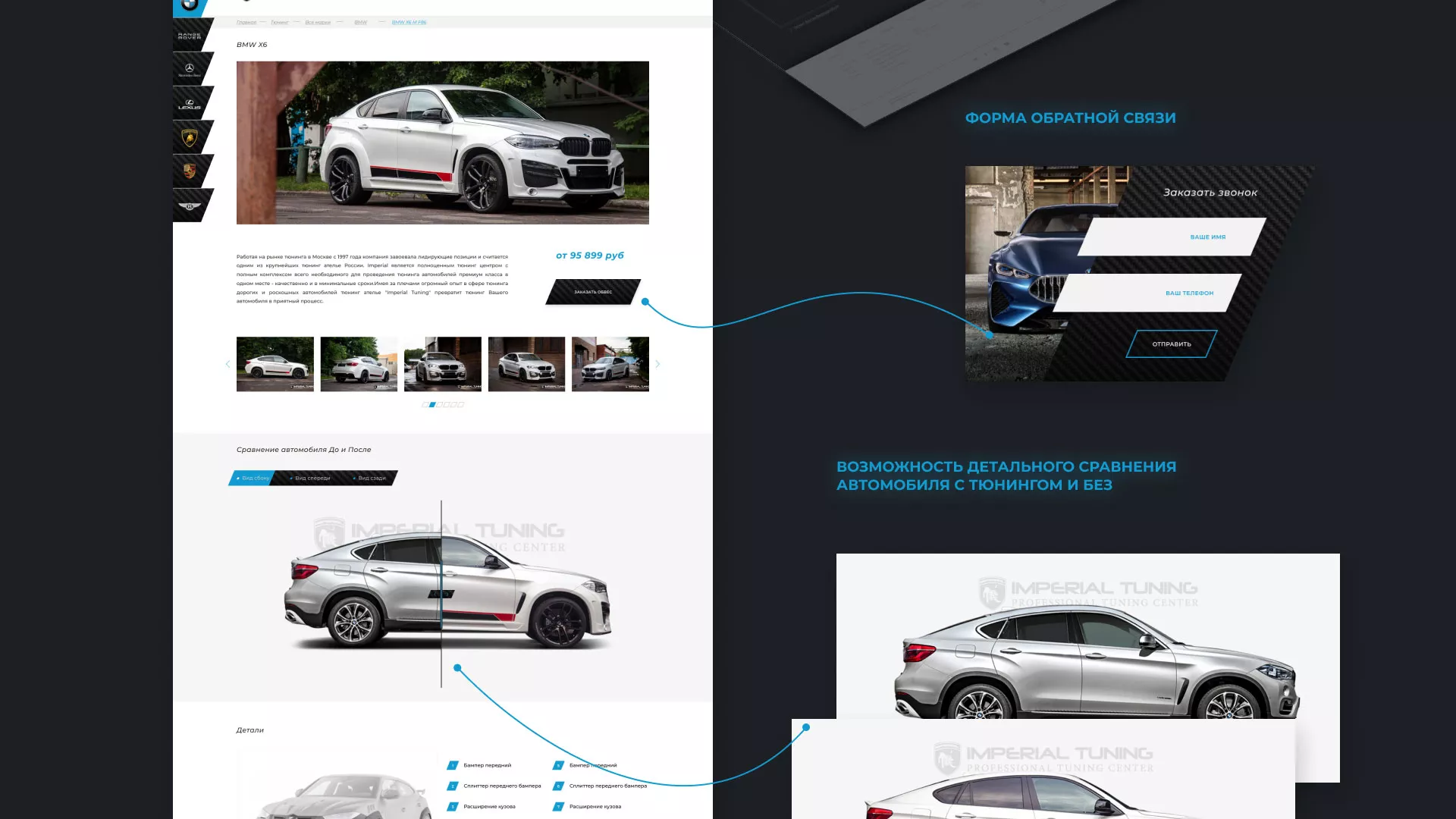 Создание сайта тюнинг-ателье «Imperial Tuning» в Лениногорске