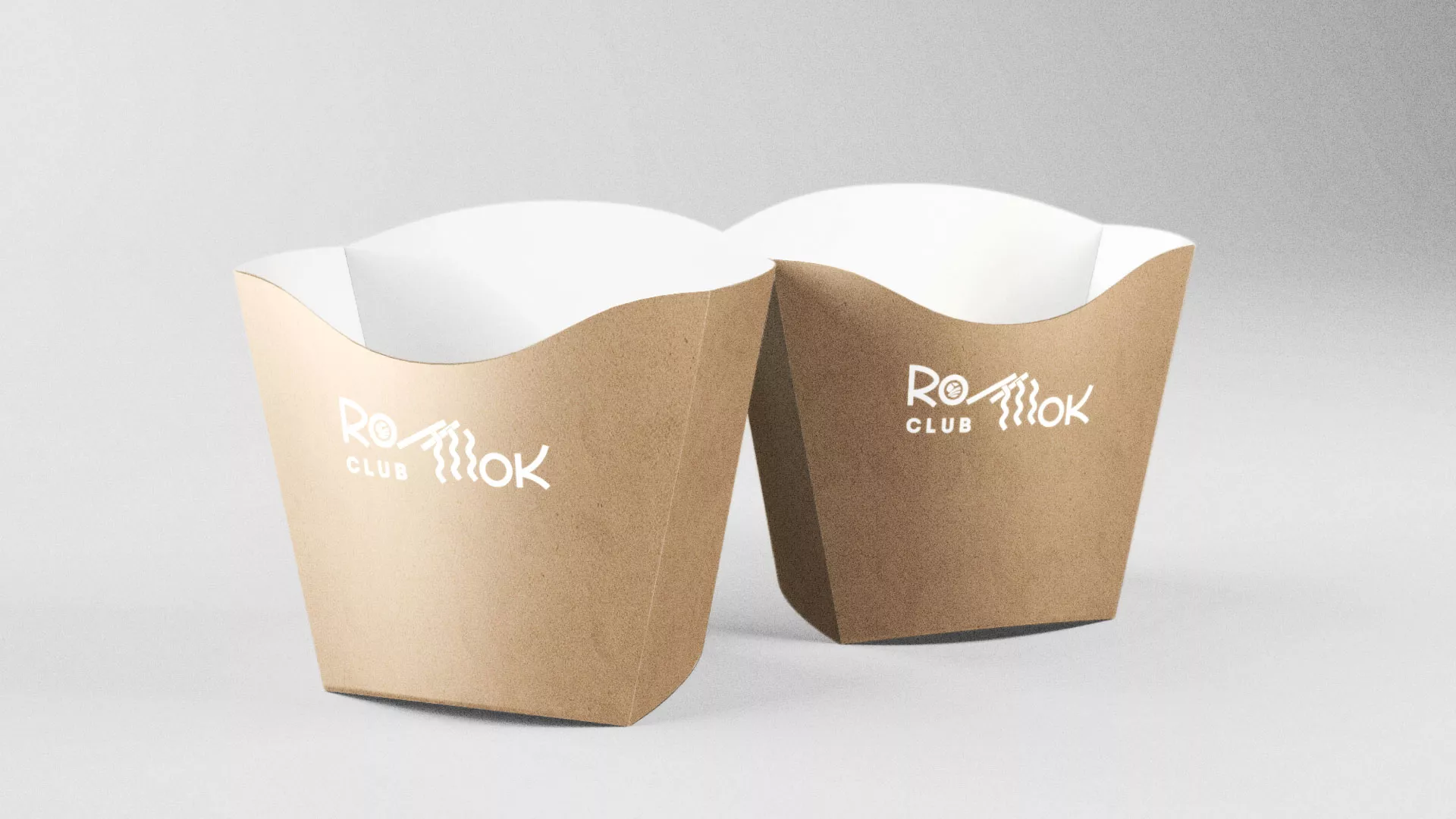 Создание логотипа суши-бара «Roll Wok Club» в Лениногорске