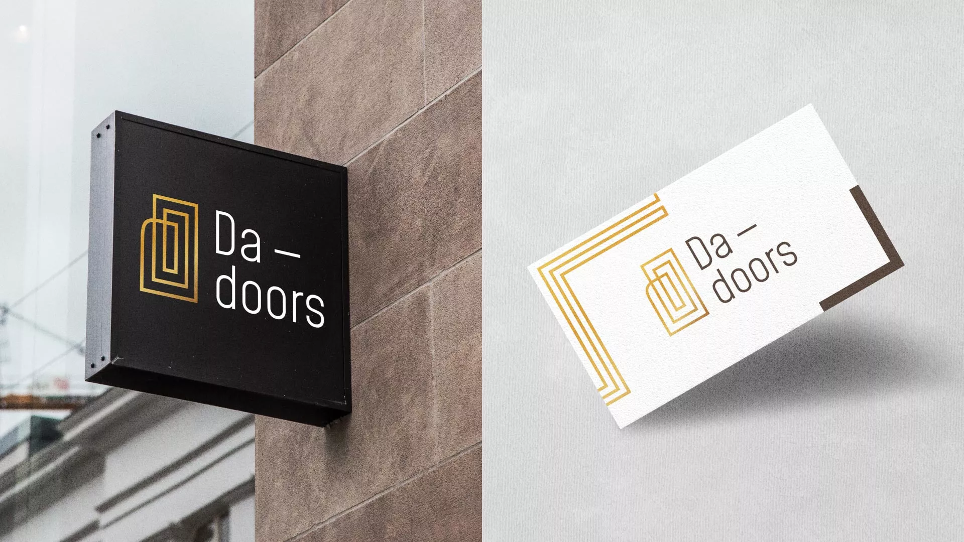 Разработка логотипа для компании «DA-DOORS» в Лениногорске